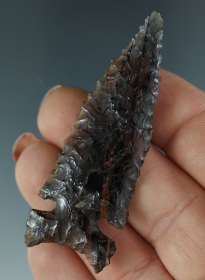 Sale Highlight! Exceptional 2 3/8" Northern Sidenotch- highly translucent Triple Flow Obsidian