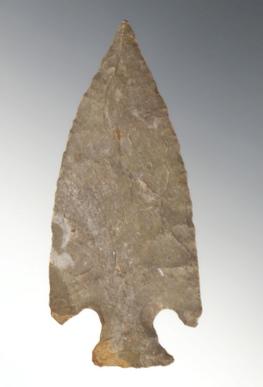 2 15/16" Motley made from Ft. Payne Chert with a needle tip. Found in Simpson Co., Kentucky.