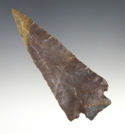 3 5/8" Hardin made from beautifully colored Sonora Flint. Found in Scott Co., Kentucky.