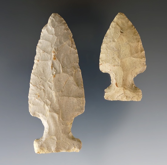 Pair of Sidenotch Points found in Ohio and Indiana by Rick Simson on 12/8/12 in  Delaware Co., OH