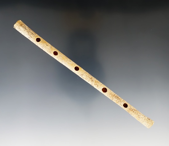 Nicely made 6 5/8" Bone Flute found in Sandoval Co., New Mexico.