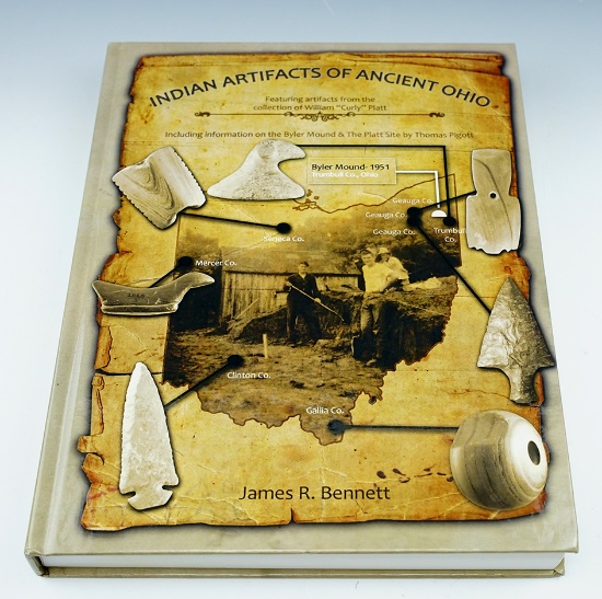 Limited edition hardcover book in new condition "Indian Artifacts of Ancient Ohio" by Bennett.