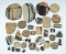 Group of 34 anciently salvaged prehistoric pottery shards sanded into various different shapes.  New