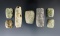 Nice set of seven well-made Pre-Columbian stone beads found in Mexico, largest is 2 116