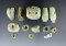 Set of 13 attractive drilled pre-Columbian beads found in Mexico. Largest is 1