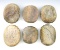 Set of six classic style, well used mano grinding stones found in New Mexico. Largest is 4 1/4