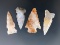 Set of 4 nice assorted New Mexico Arrowheads. Largest is 1 1/16