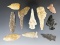 Set of nine assorted Flint Points and tools found in the Midwest, largest is 2 1/4
