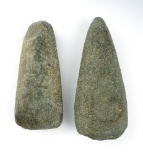 Pair of Celts found in the Eastern U. S., Largest is 5 11/16