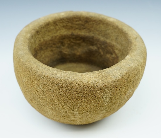 6" Wide Sandstone bowl in excellent condition found near the James River, Virginia.