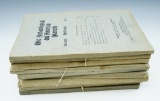 Set of 11 archaeological and historical quarterly journals in various conditions from 1908 - 1910.