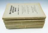 Set of 10 archaeological and historical quarterly journals in various conditions from 1911-1913.