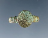 Jesuit ring recovered at the Burrell Creek site in Geneva, New York.