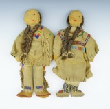 Excellent pair of vintage dolls in great condition. 9 1/4