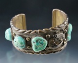 Vintage Southwestern jewelry Cuff Bracelet with a 6