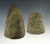 Pair of stone tools found in the southeastern U. S. Including a 2 1/4