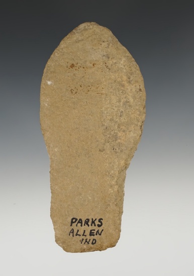 5 7/16" Stone tool found in Allen Co., Indiana. Ex. Cameron Parks collection.