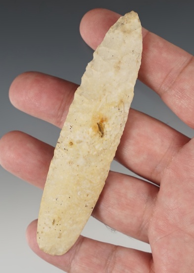 Fine 4 3/16" Agate Basin found in De Witt Co., Illinois.