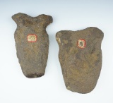 Pair of uniquely styled Stone Axes found in Tishimingo Co., Mississippi.