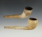 Pair of nicely styled antique Tavern Pipes in excellent condition.