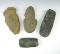 Set of 4 large Assorted Stone tools. The largest is 6 3/4
