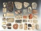 Set of 32 anciently salvaged prehistoric pottery shards sanded into various different shapes.