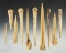 Set of 10 Bone Awls recovered in New Mexico. Largest is 6 3/4