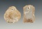 Pair of Mica Drilled Pendants found in New Mexico with excellent age on surface.