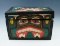 Vintage handmade Cedar Northwest Coast trinket box with beautiful artwork and paint.