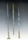 Set of three Roman Bronze Hairpins that are well patinated in nice condition. Largest is 4 3/8