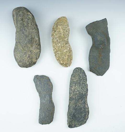 Set of 5 Wing Bannerstone Preforms found in Maryland and New York. Largest is 6 1/2".