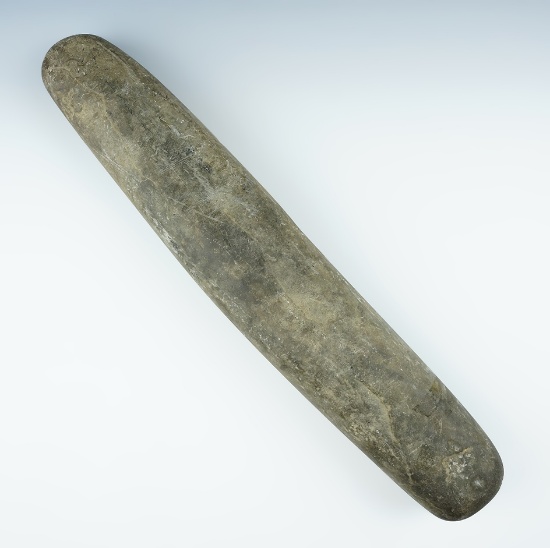 Large 15" Stone Roller Pestle found in Maryland.