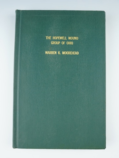 Rare hardcover book in very good condition! "The Hopewell Mound Group of Ohio" 1st. Ed.