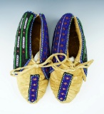 Pair of finely beaded 9 1/2
