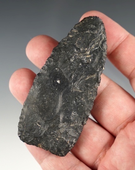 Well made 3 3/16" Paleo Knife found in Licking Co., Ohio.