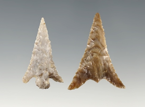 Pair of Columbia Plateau points found on the Washington side near the Columbia River.