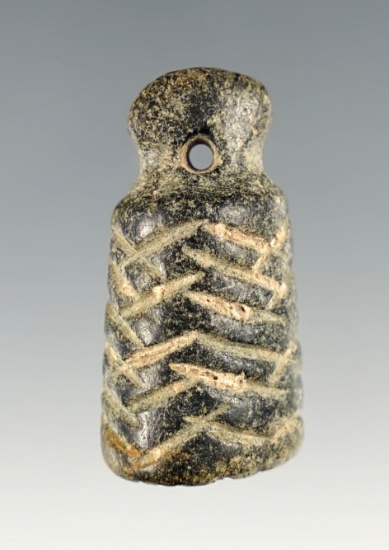 Well made 1 5/16" Pre-Columbian Effigy Pendant made from Steatite.