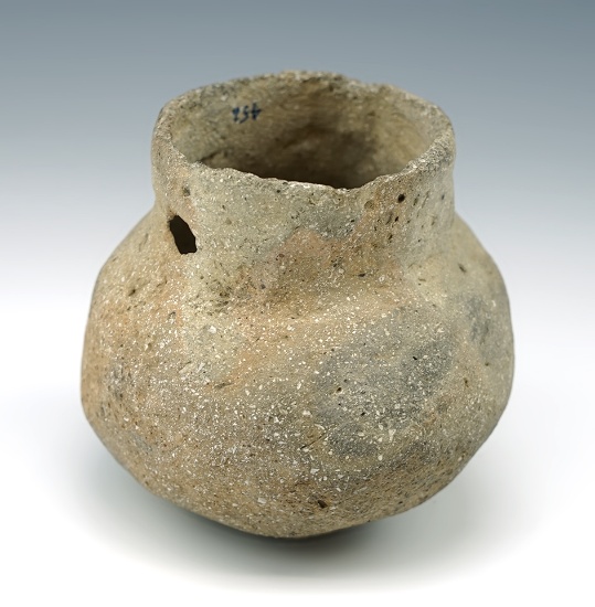 3 3/4" Clay Pottery Jar found in Hamilton Co., Ohio.