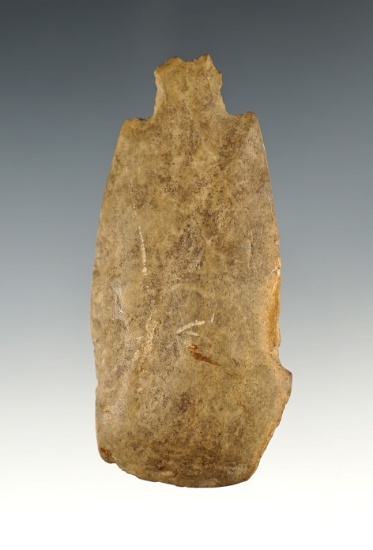 3 1/16" Rare style flint hafted Chisel - Southern Ohio.