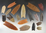 Amazing set of Lithic casts. Most of these are cast of points from well known sites and locations.