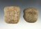 Pair of Ohio Hammerstones in great condition. The largest is 2 3/8