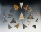 Set of 18 Triangle points found in the Eastern U.S. The largest is 1 1/2