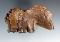 Section of Pleistocene Jaw Bone with teeth. Found in Florida.