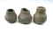 Set of 3 Miniature pottery vessels found in New Mexico.  Largest is 1 7/8