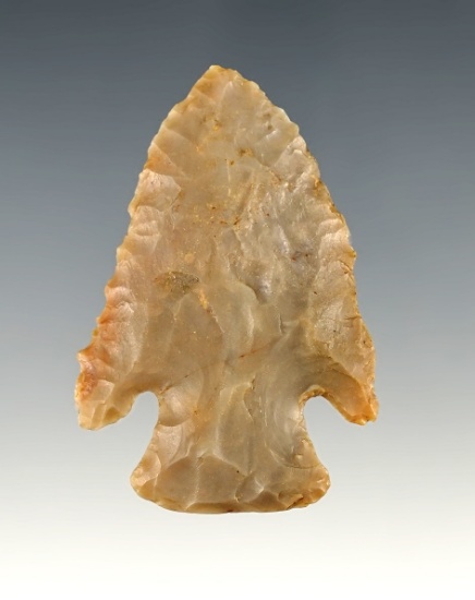 2" Lost Lake found in Kentucky. Made from patinated Carter Cave flint. Davis COA.