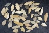 Set of 50 points found in the Eastern U.S. The largest is 2 13/16