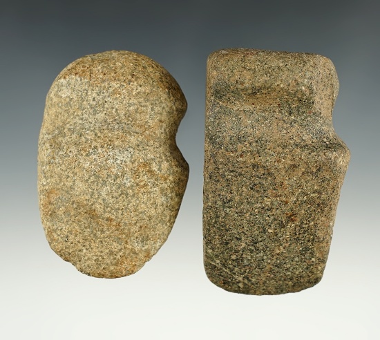 Pair of nice Hardstone Axes found in Kentucky.The largest is 3 1/8"