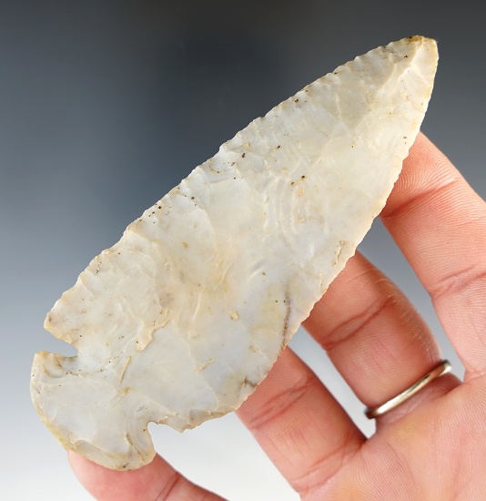 4" Dovetail made from Flint Ridge Flint. Found in Butler Co., Ohio.