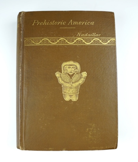 Hardback Book: "Pre-Historic America", by the Marquis De Nadaillac with 219 Illustrations - 1893.