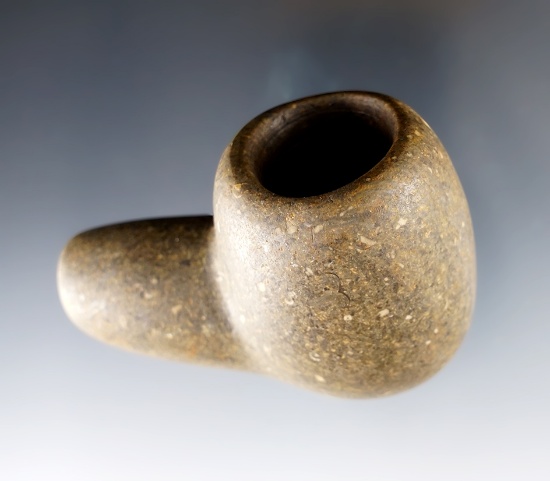2 7/8" Long Protohistoric to Historic Hardstone Pipe in fantastic condition.